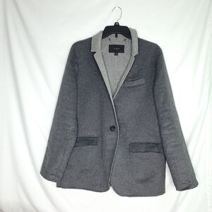 J CREW Leighton Double Faced Wool Blend One Button Women's Jacket/Blazer Size 10